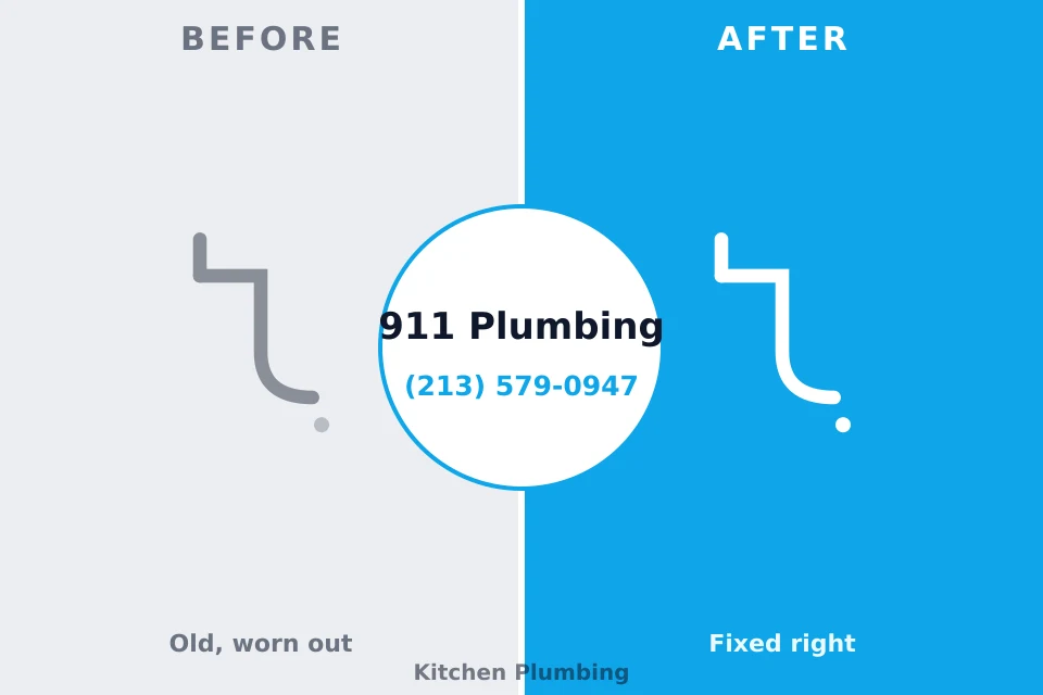 Before and after: plumbing repair New Lebanon, OH